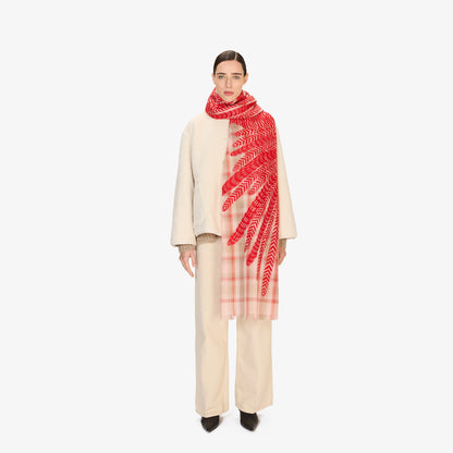 Inoui Editions Scarf 70 Dimensional Hedwige Coral-Inoui Editions-Thistle Hill