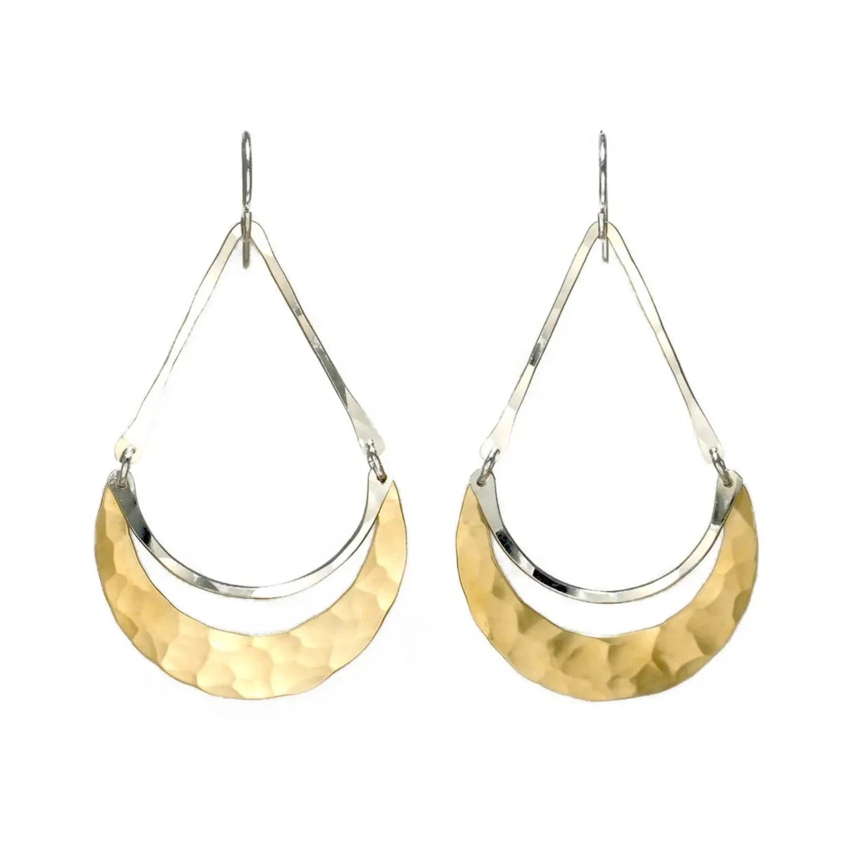 Carolyn Keys Luna Brass Earrings-Carolyn Keys-Thistle Hill