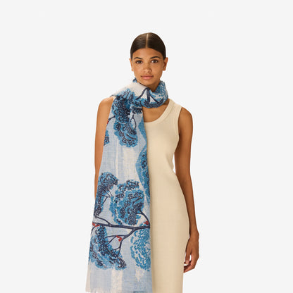 Inoui Editions Scarf 70 Ambroise Duck Blue-Inoui Editions-Thistle Hill