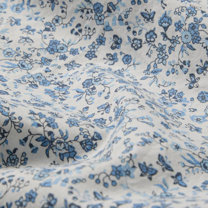Blue Mini Meadow Cotton Pillowcases-Piglet in Bed-Thistle Hill