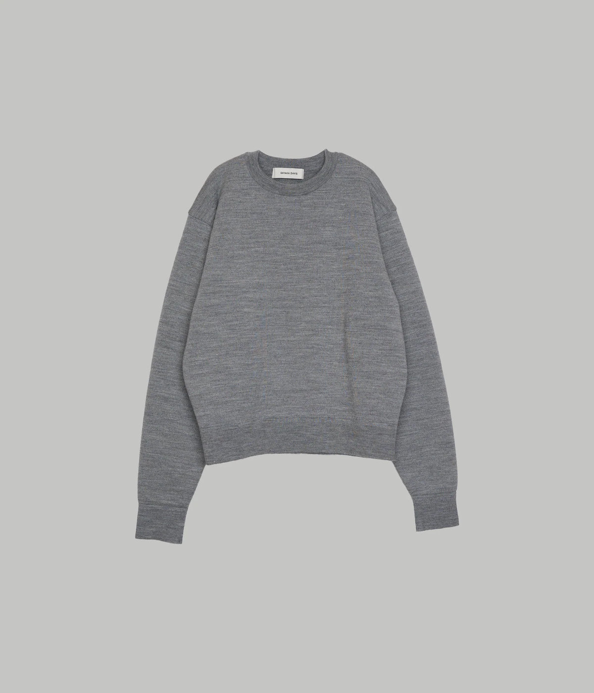 Sayaka Davis Boy-Fit Knit Sweatshirt Heather Grey-Sayaka Davis-Thistle Hill