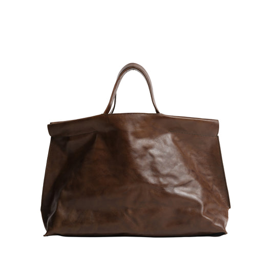 Bea Mombaers Shopper Midi Bag Tumbled Brown-Bea Mombaers-Thistle Hill