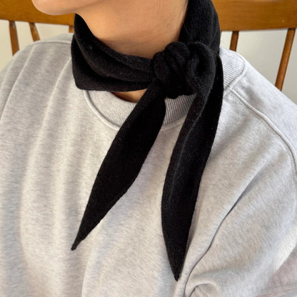 Le Bon Shoppe Cashmere Bandana Black-Le Bon Shoppe-Thistle Hill