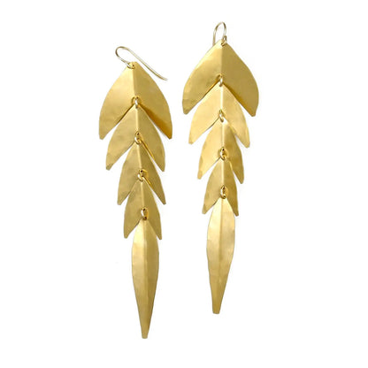 Carolyn Keys Swish Brass Earrings-Carolyn Keys-Thistle Hill