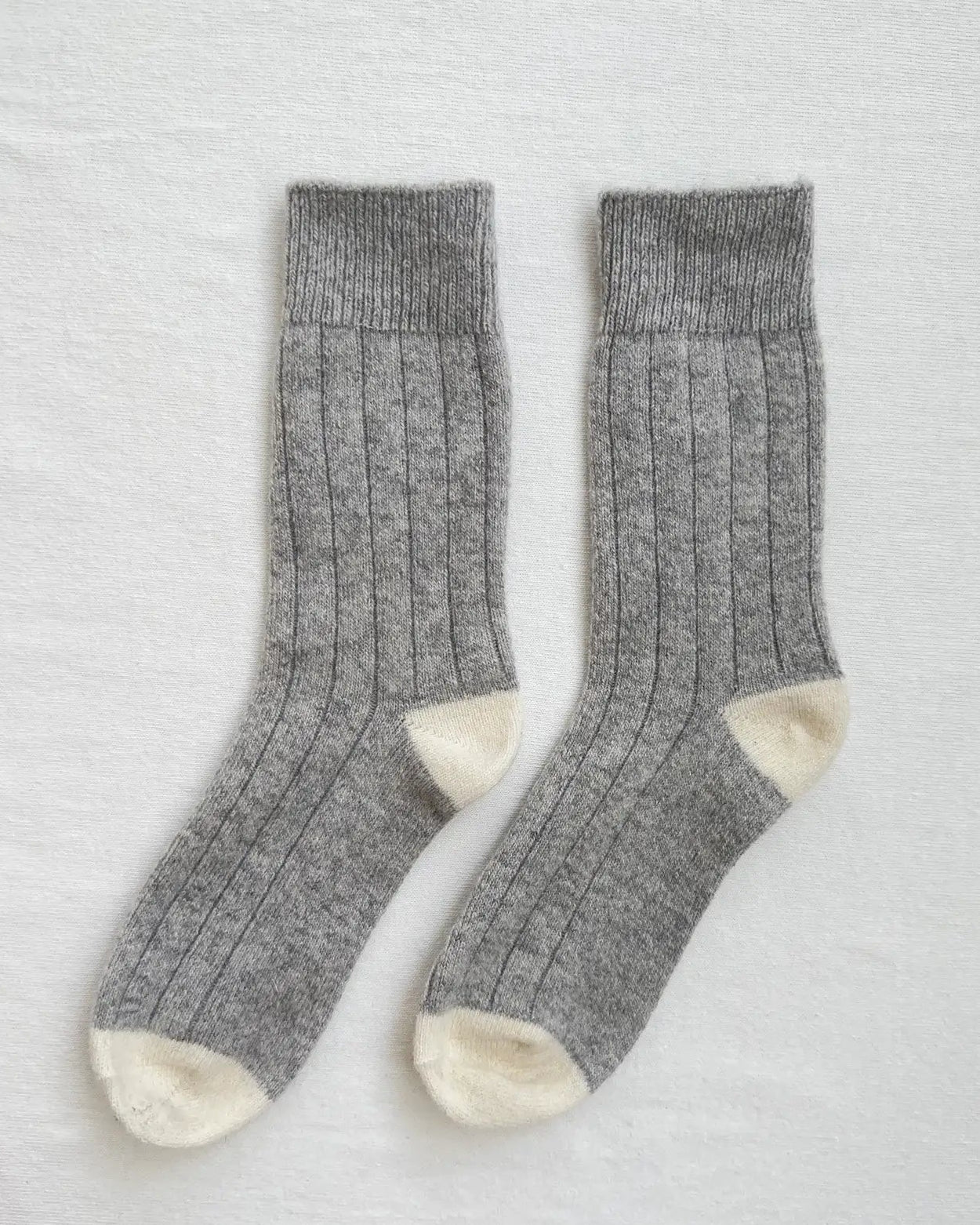 Le Bon Shoppe Classic Cashmere Socks Grey Melange-Le Bon Shoppe-Thistle Hill