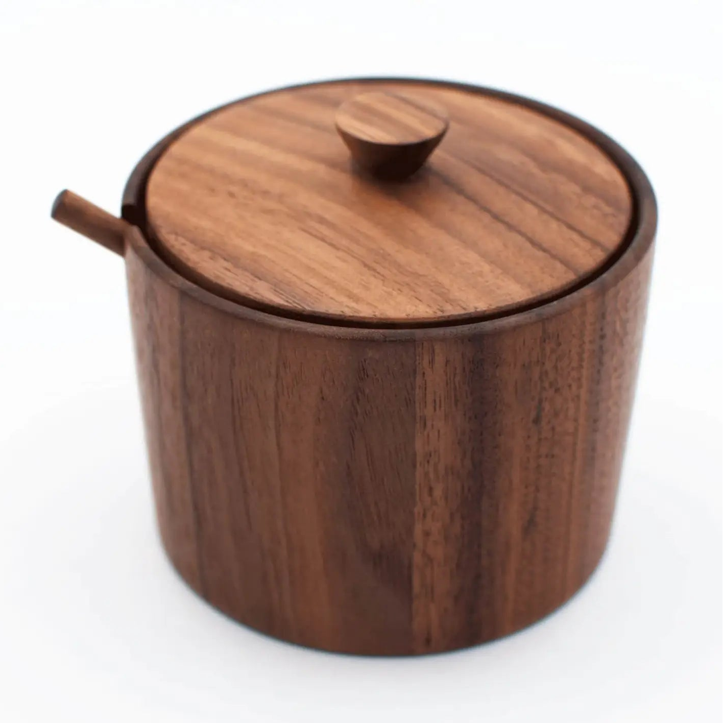 Walnut Wood Salt Cellar-JBrody & Co.-Thistle Hill