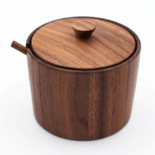 Walnut Wood Salt Cellar-JBrody & Co.-Thistle Hill
