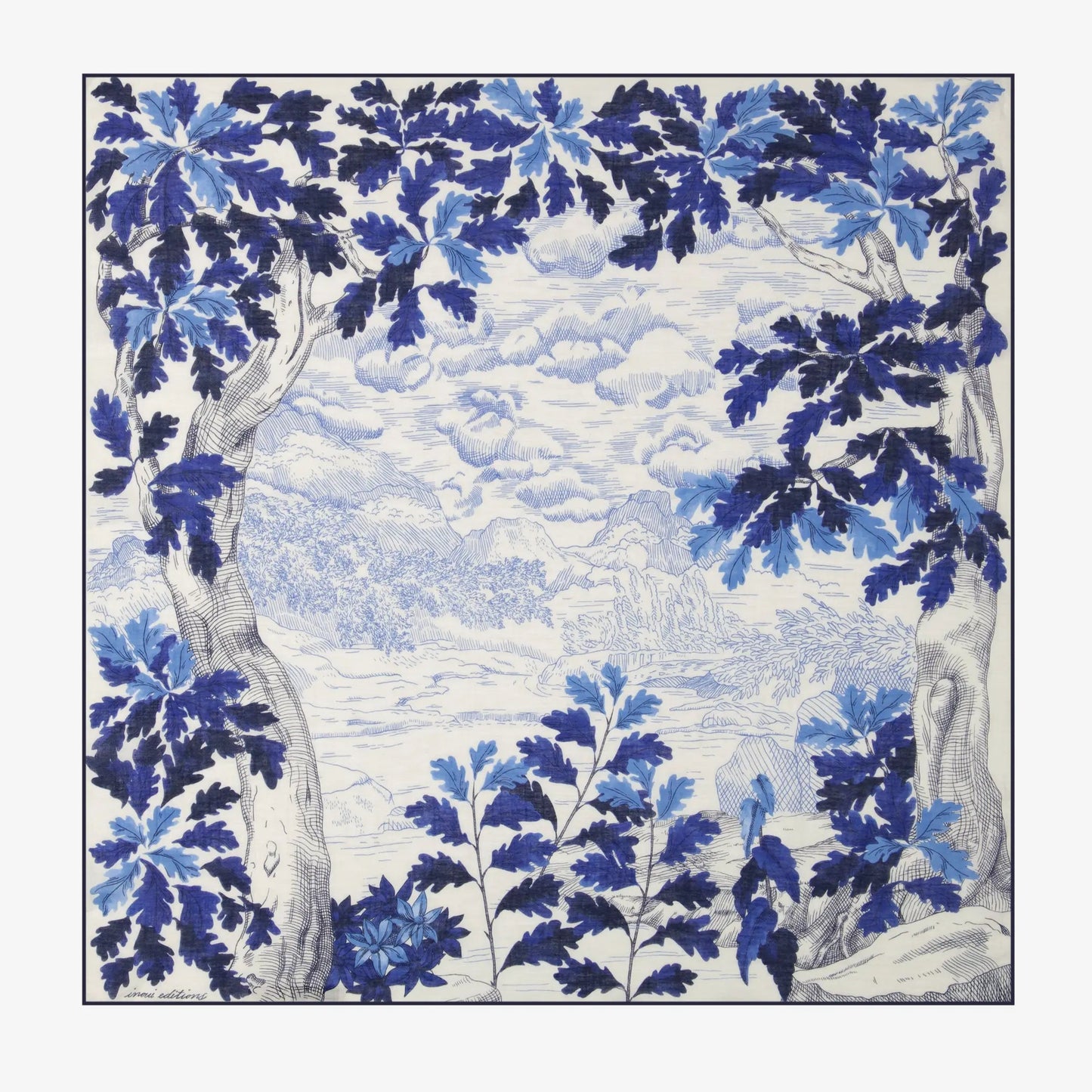 Inoui Editions Scarf 100 Amboise Blue-Inoui Editions-Thistle Hill