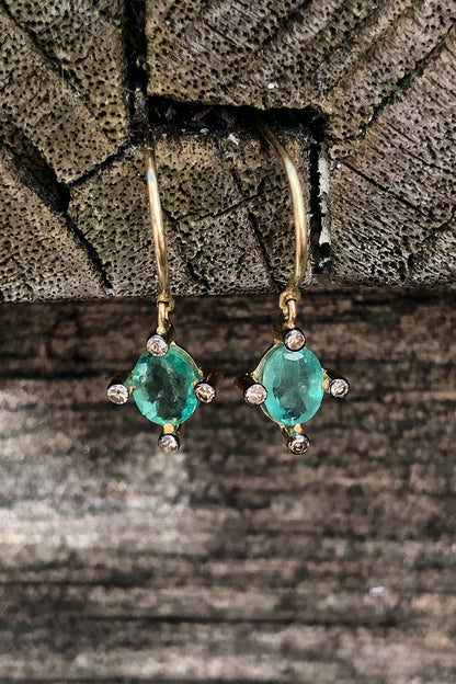 5 Octobre Jade Emeraude Earrings-5 Octobre-Thistle Hill