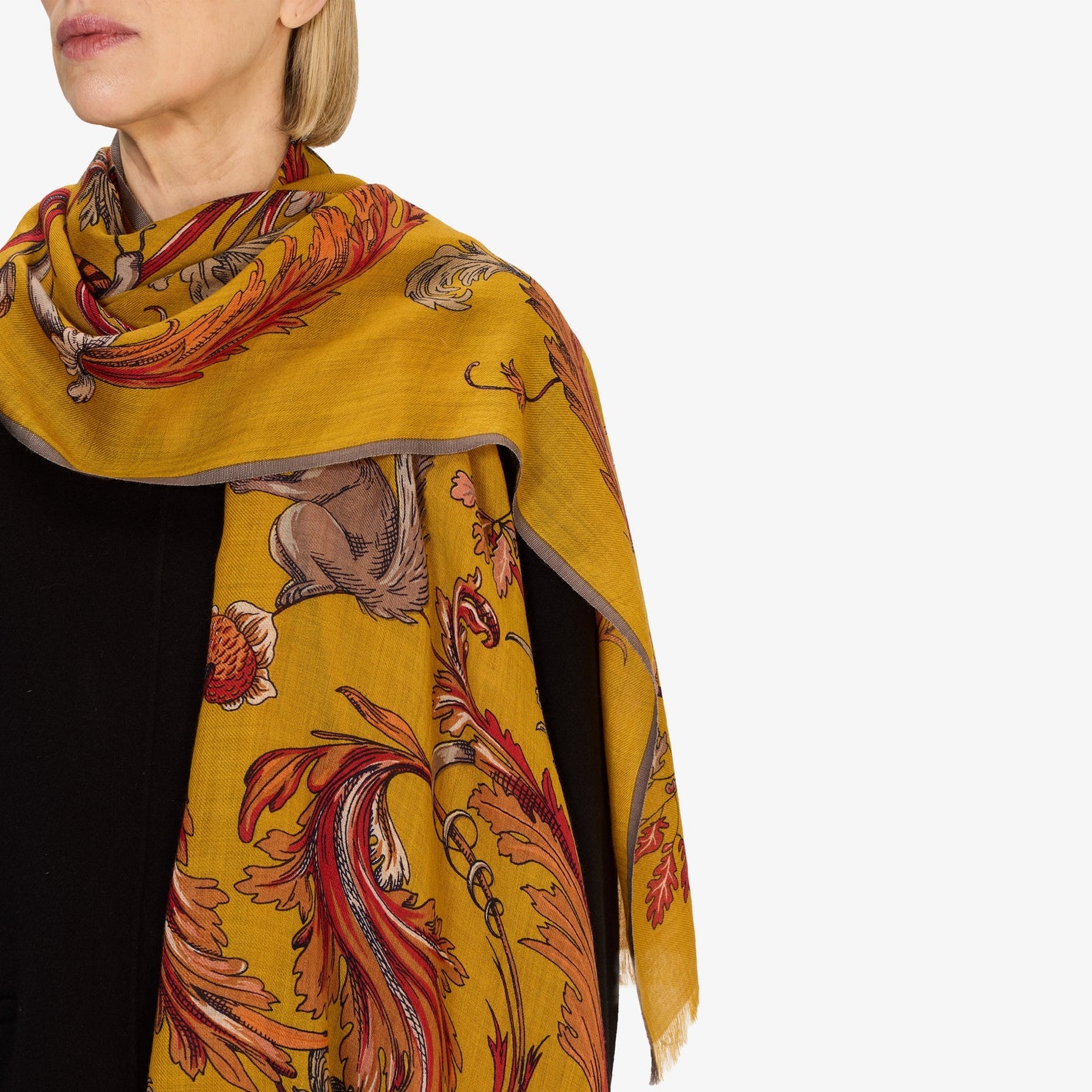 Inoui Editions Scarf 55 Rococo Saffron-Inoui Editions-Thistle Hill