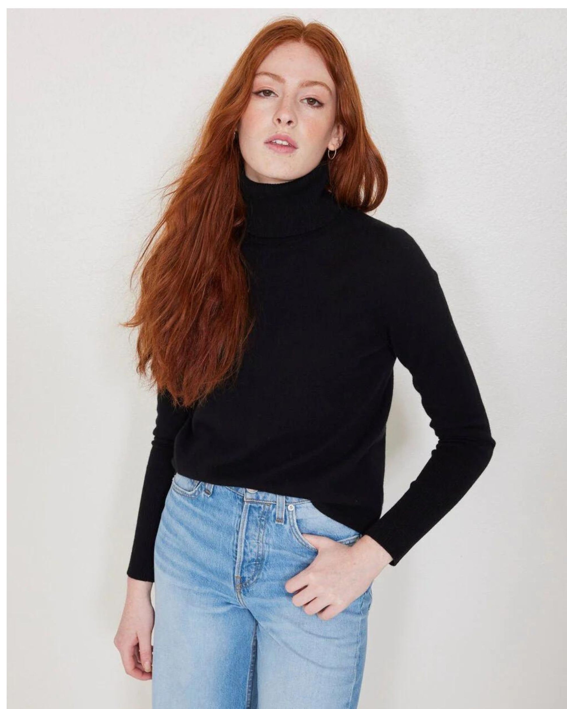 Not Monday Hayden Cashmere Turtleneck Black-Not Monday-Thistle Hill