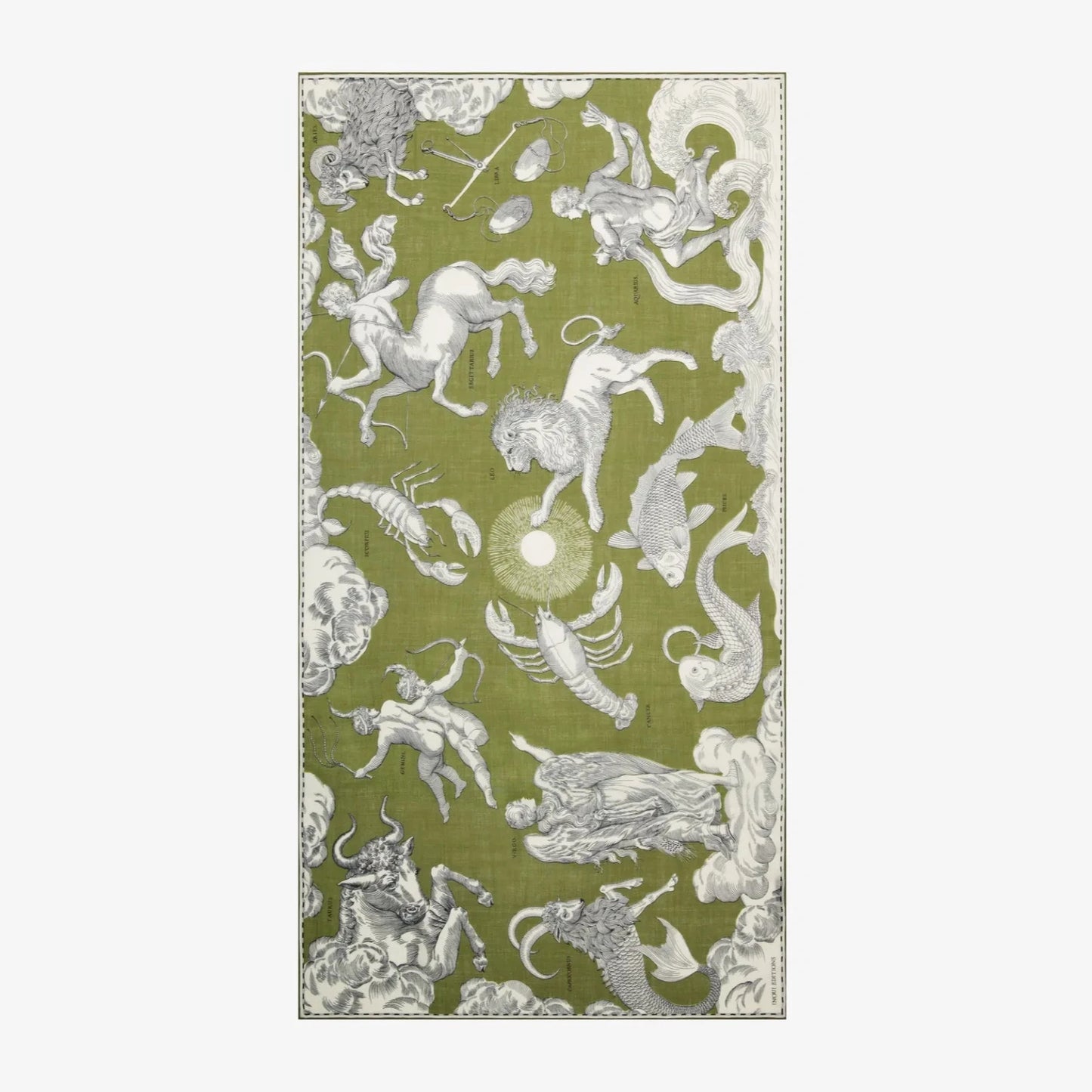 Inoui Editions Scarf 100 Astrologie Khaki-Inoui Editions-Thistle Hill