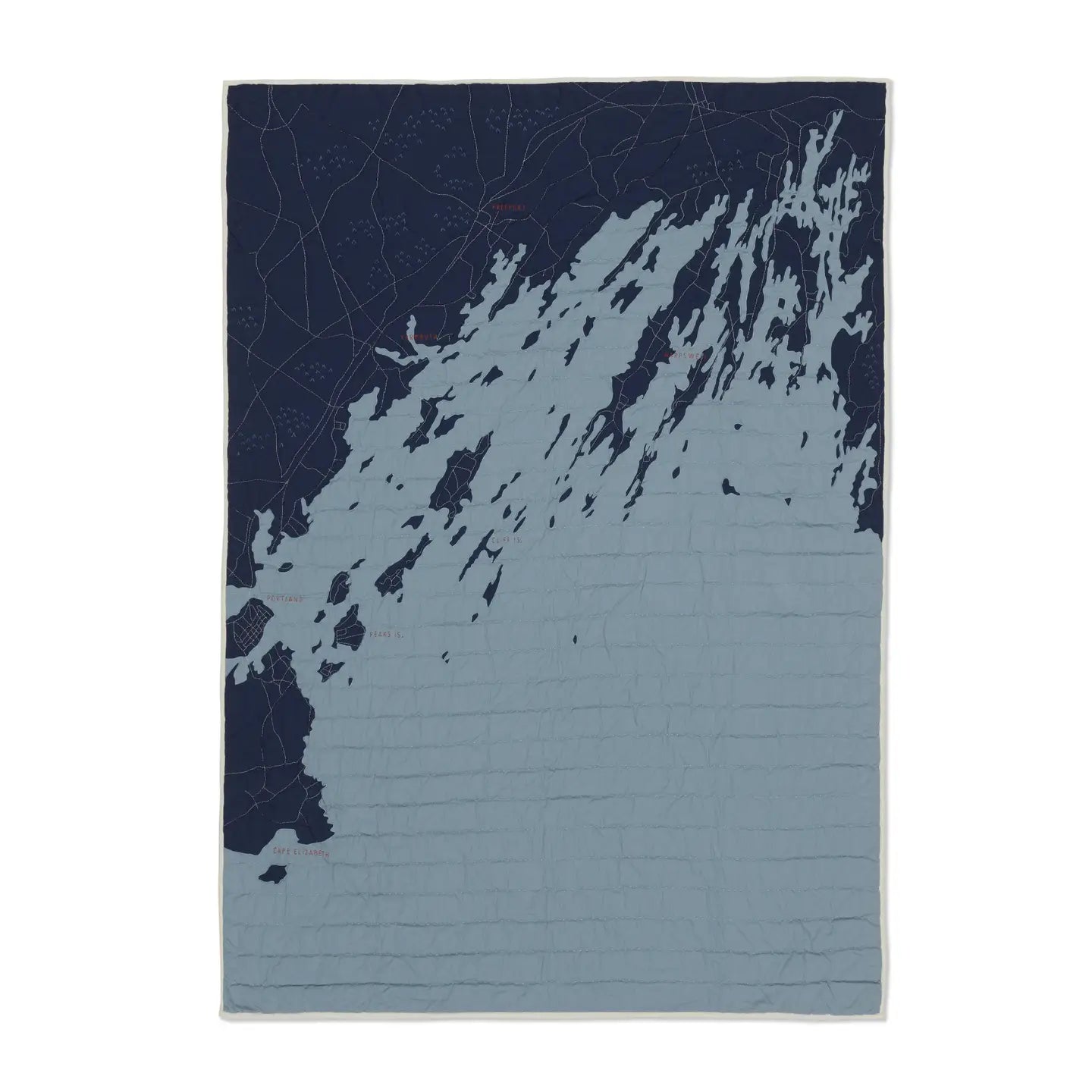 Casco Bay Quilt Steel Blue & Navy-Haptic Lab-Thistle Hill
