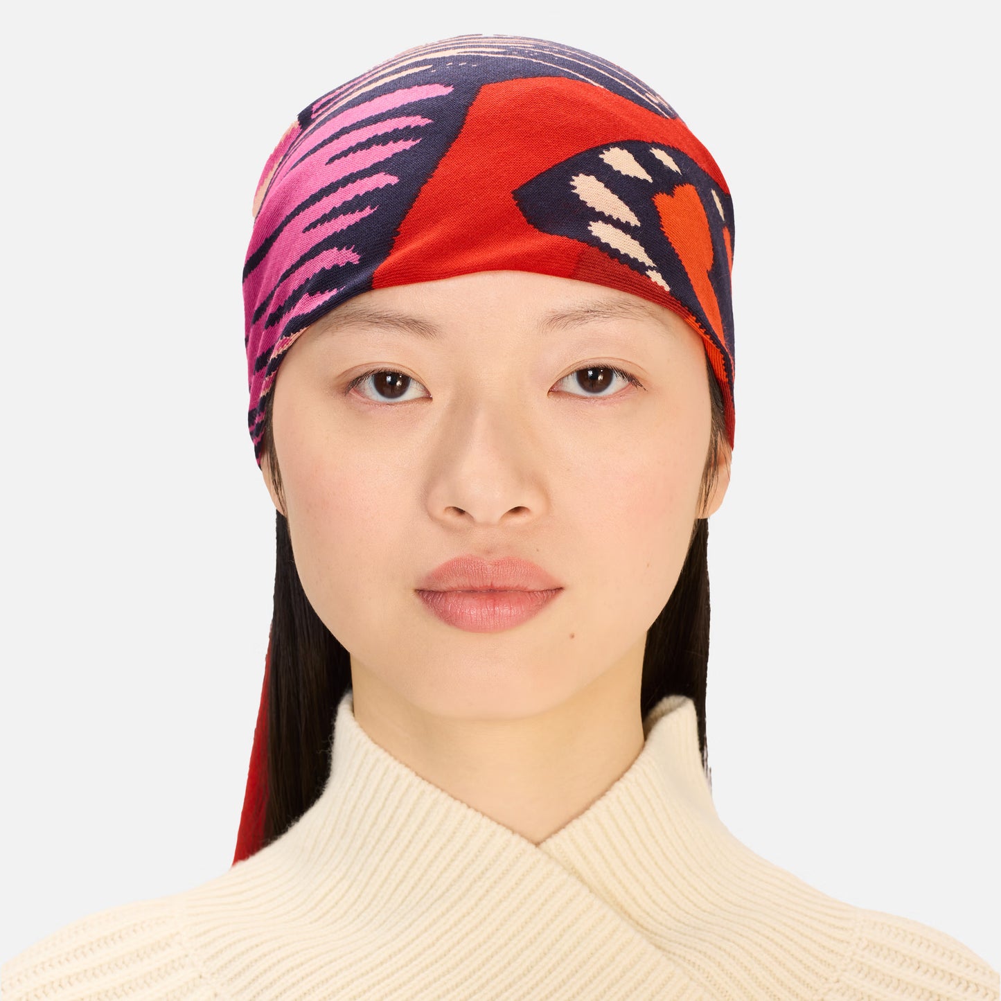 Inoui Editions 130 Papillons Red Scarf-Inoui Editions-Thistle Hill