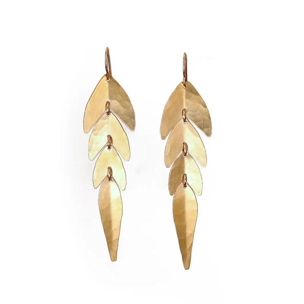 Carolyn Keys Swish Mini Brass Earrings-Carolyn Keys-Thistle Hill