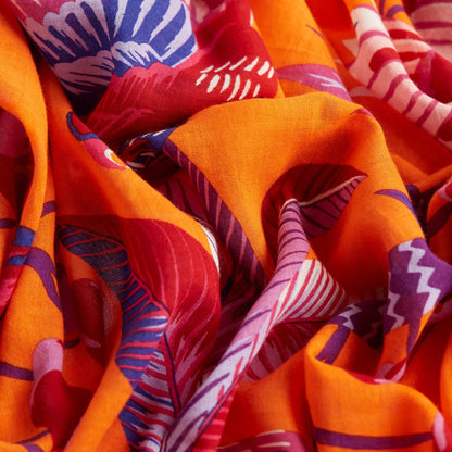 Inoui Editions Scarf 100 Wool Cerise Orange