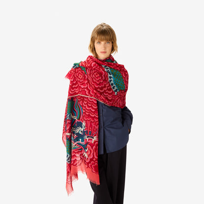 Inoui Editions 70 Dragon Fuchsia Scarf-Inoui Editions-Thistle Hill