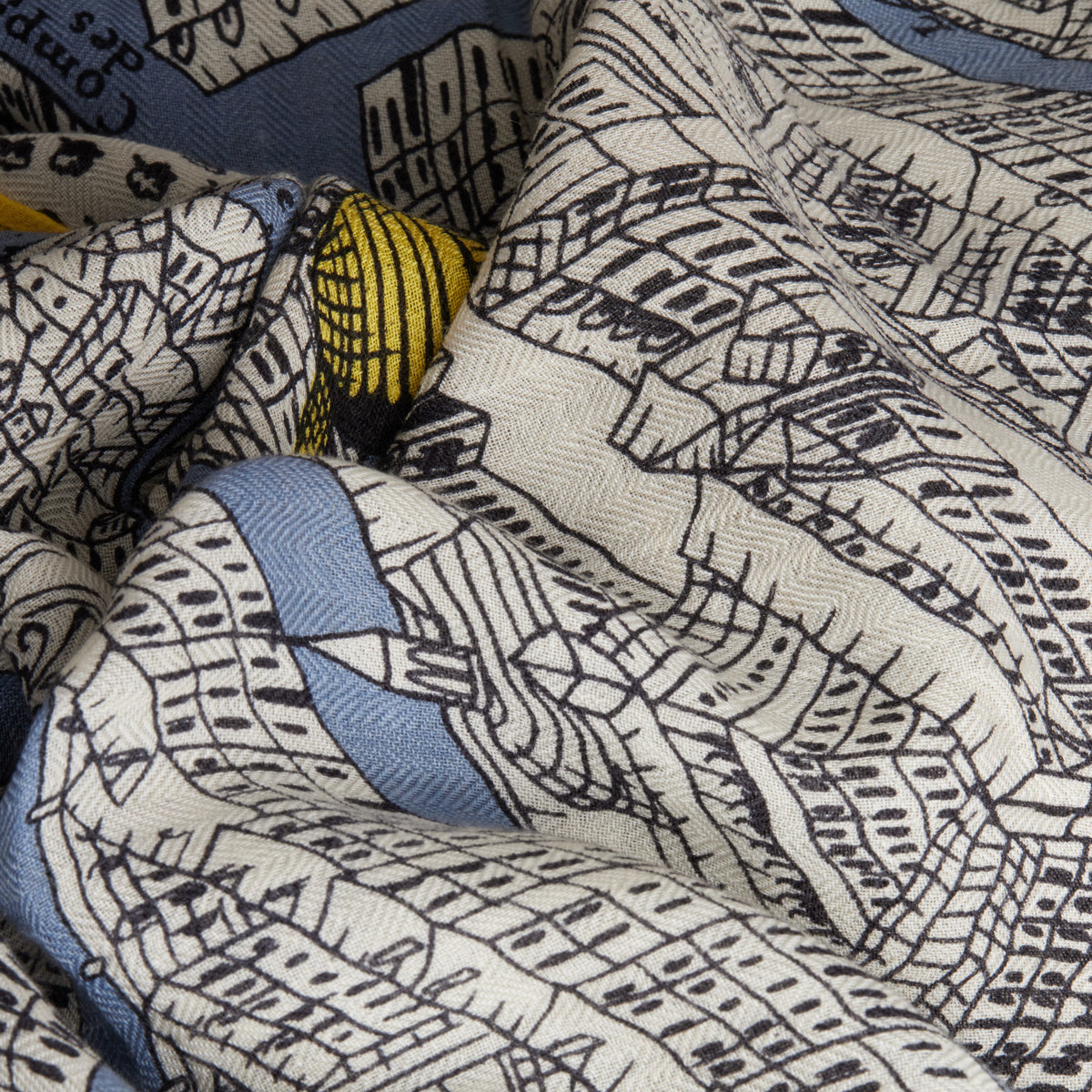 Inoui Editions Square 130 Turgot Light Blue Scarf-Inoui Editions-Thistle Hill