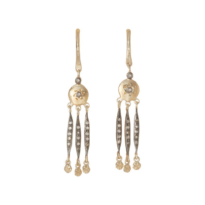 5 Octobre Patti Argent Dore Earrings-5 Octobre-Thistle Hill
