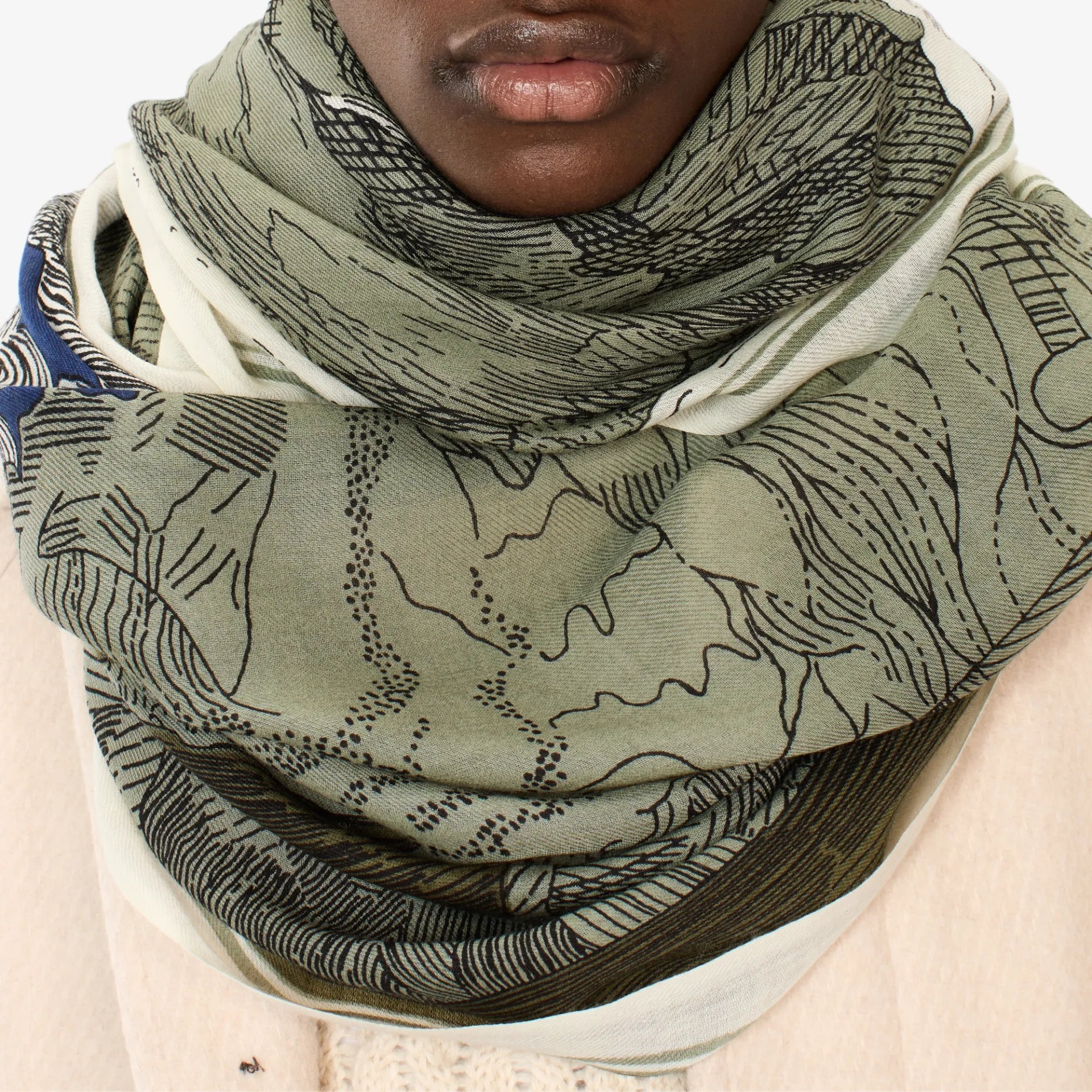 Inoui Editions Scarf 70 Montana Khaki-Inoui Editions-Thistle Hill