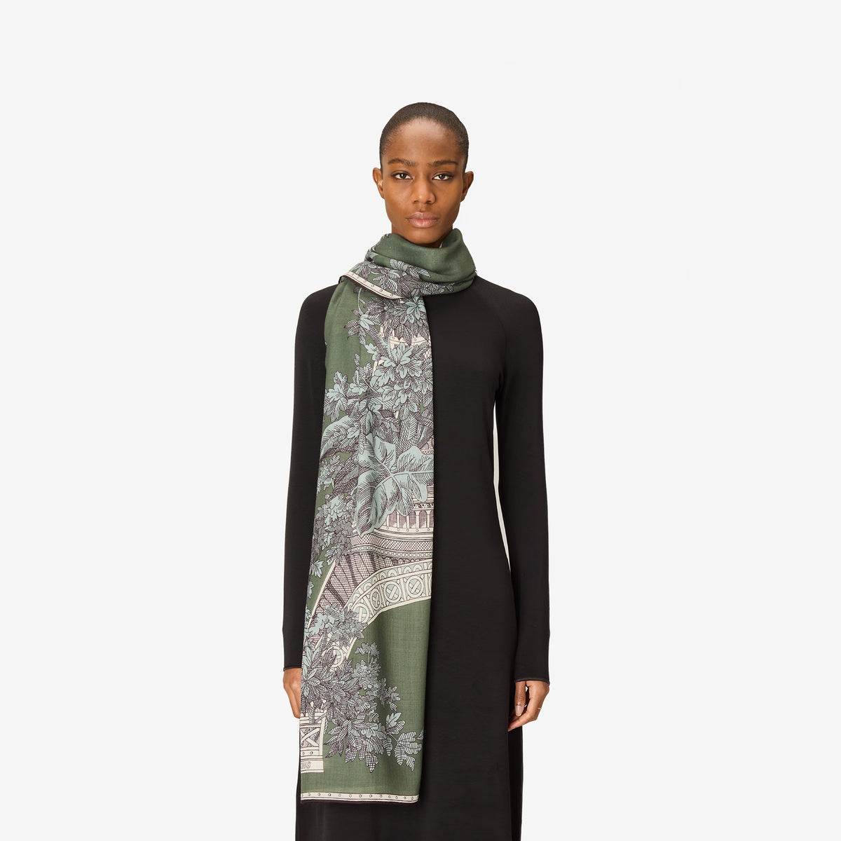 Inoui Editions Scarf 80 1889 Khaki-Inoui Editions-Thistle Hill