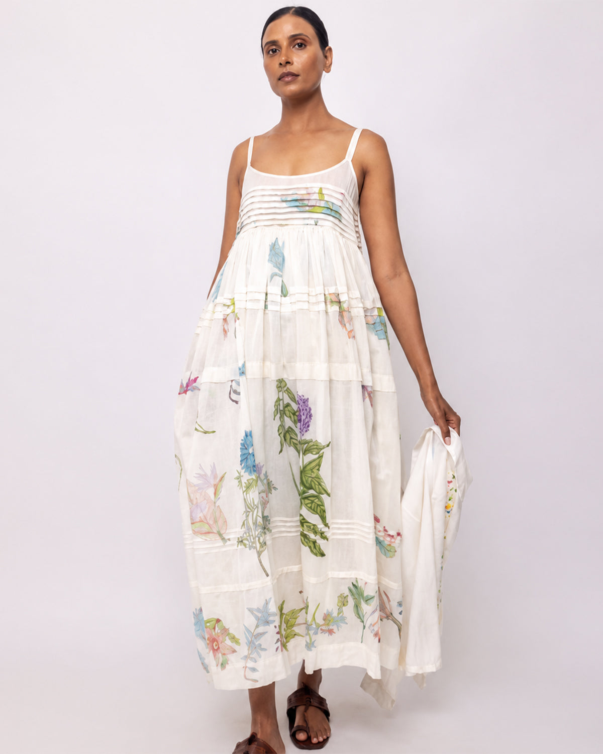 Injiri Herbarium 86 Cotton & Silk Slip Dress