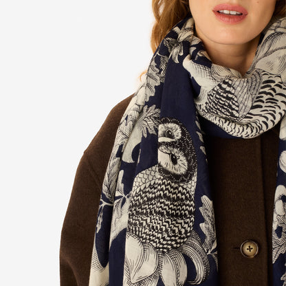 Inoui Editions Scarf 100 Archimede Navy Scarf-Inoui Editions-Thistle Hill