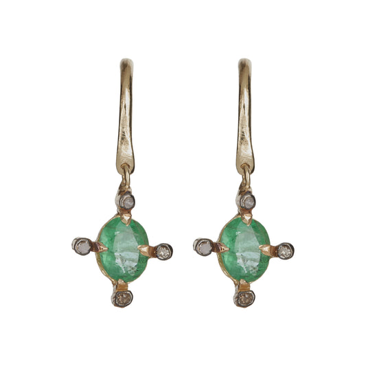 5 Octobre Jade Emeraude Earrings-5 Octobre-Thistle Hill
