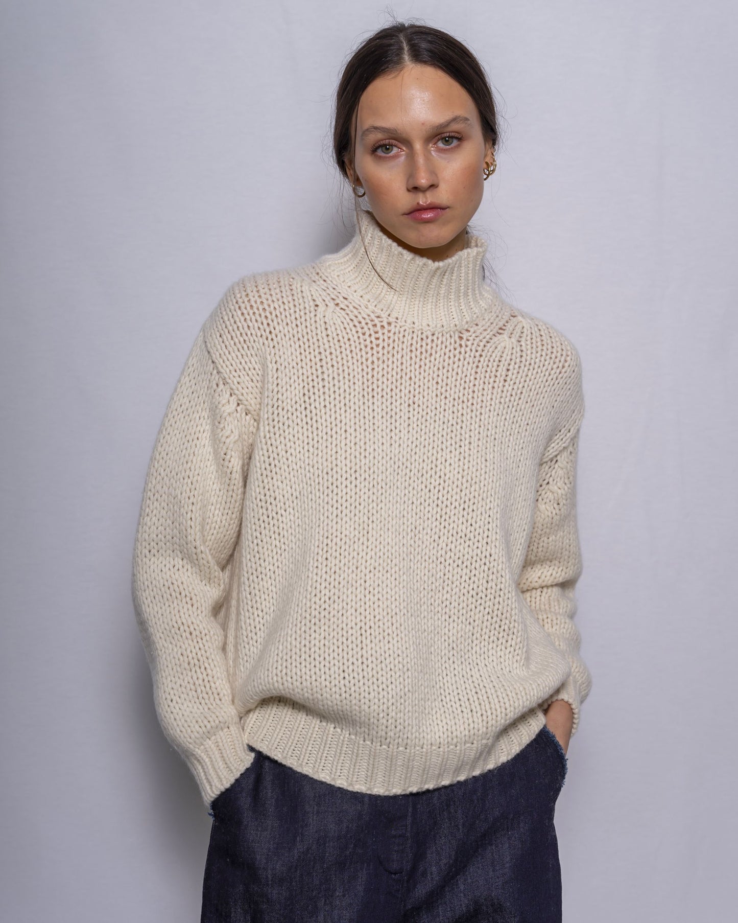 MJ Watson High Neck Pullover Natural
