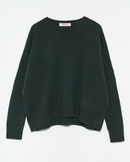 Organic by John Patrick Cashmere Wide Pullover Loden