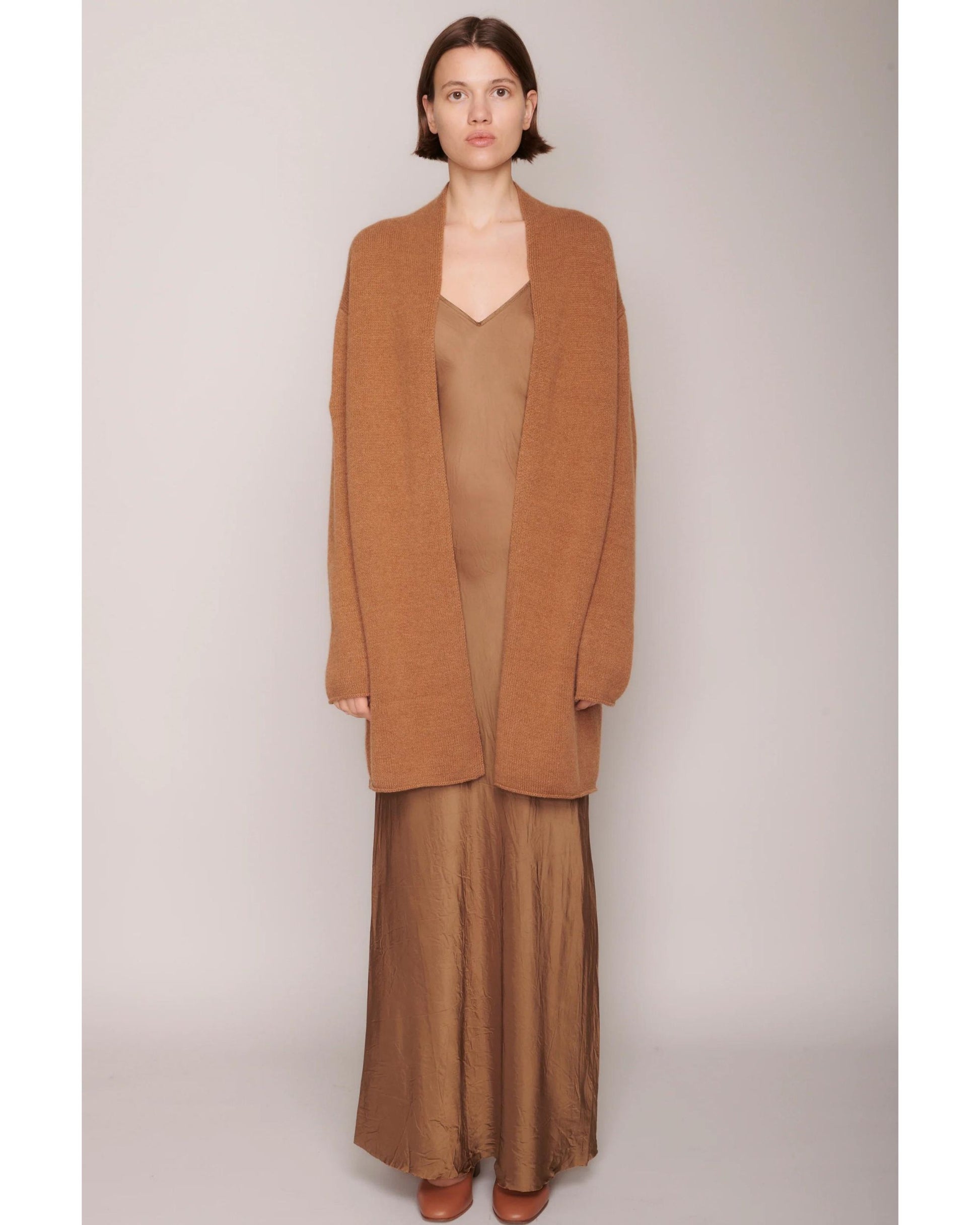 Organic by John Patrick Sadie Open Cardigan Vicuna Cashmere-Organic by John Patrick-Thistle Hill