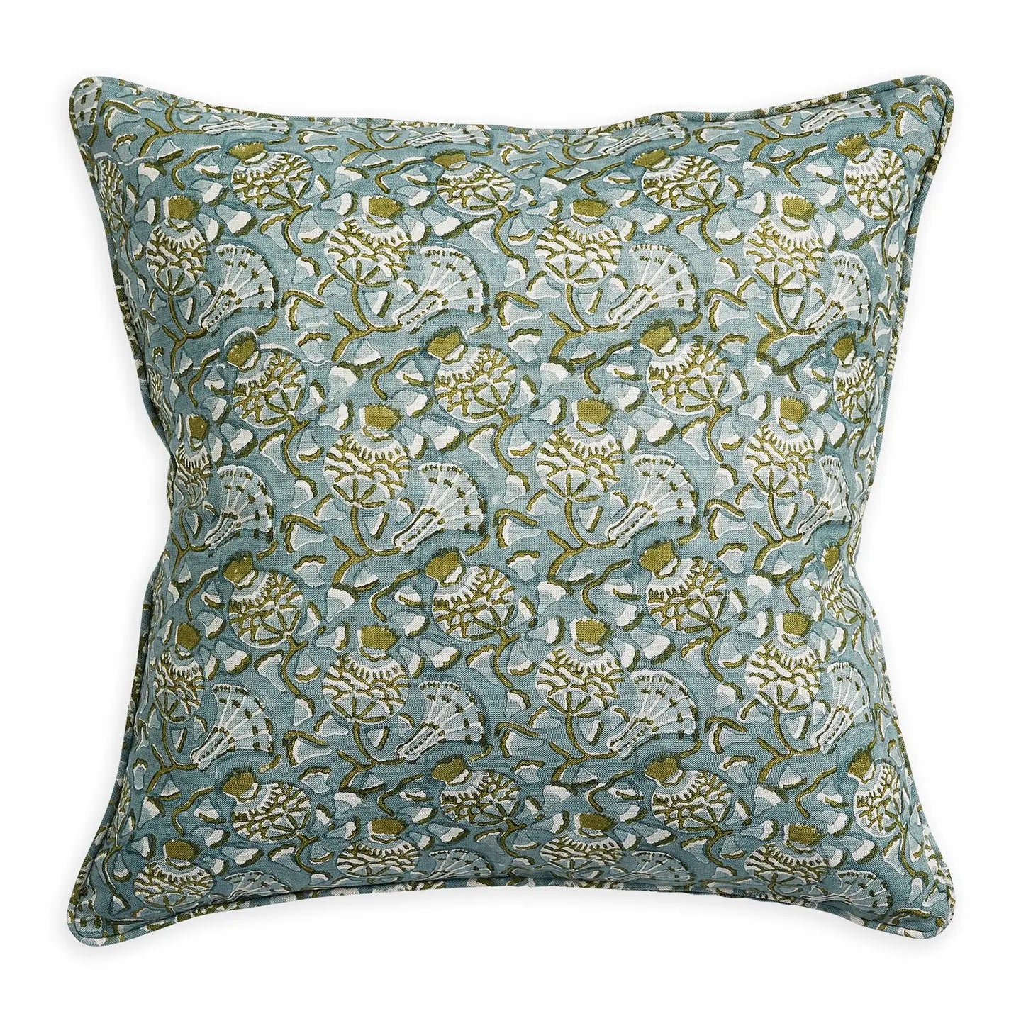Walter G Iznik Celadon Moss Linen Cushion-Walter G-Thistle Hill