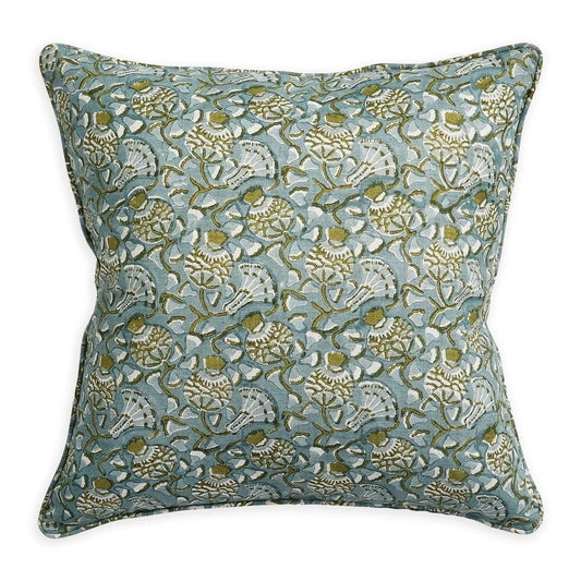 Walter G Iznik Celadon Moss Linen Cushion-Walter G-Thistle Hill