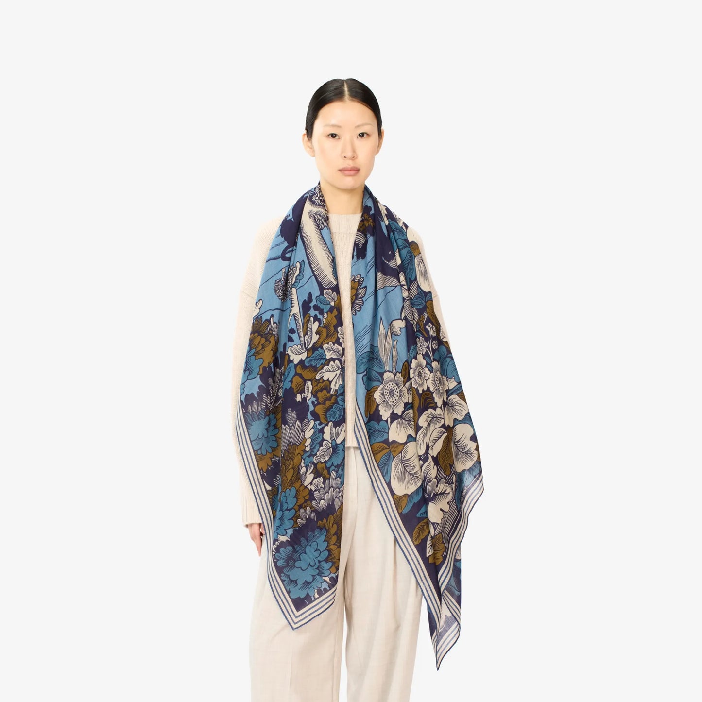 Inoui Editions Scarf 100 Panthere Blue-Inoui Editions-Thistle Hill