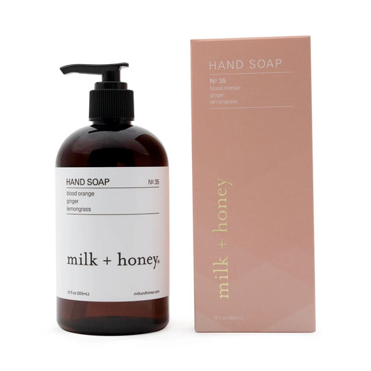 Milk + Honey Hand Soap N0 35: Blood Orange, Ginger, Lemongrass