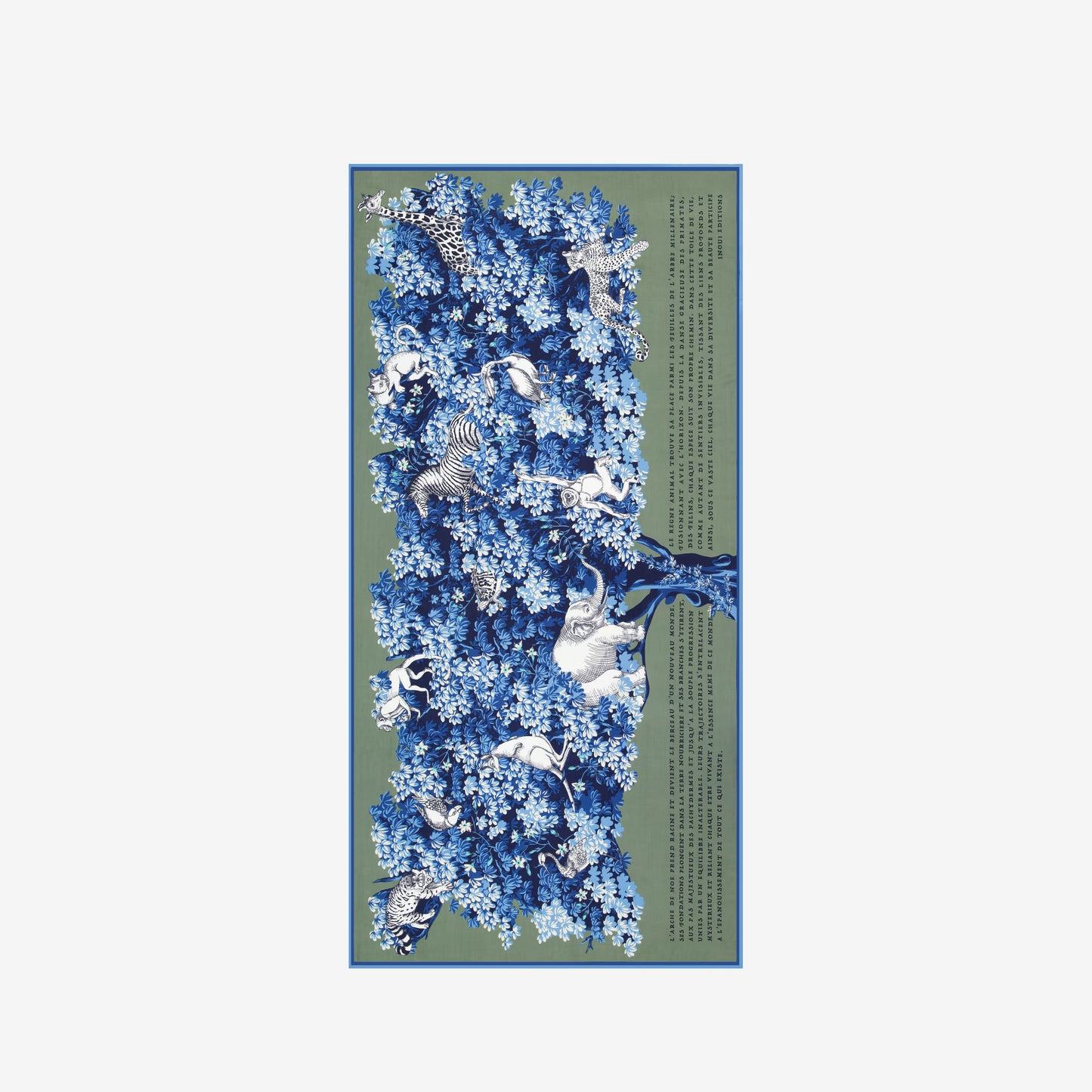 Inoui Editions Scarf 100 Bestaire Khaki-Inoui Editions-Thistle Hill