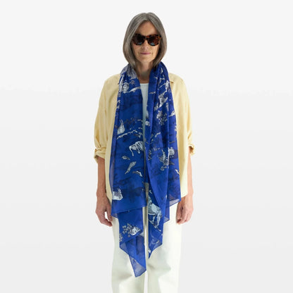 Inoui Editions Scarf 100 Reverie Blue-Inoui Editions-Thistle Hill