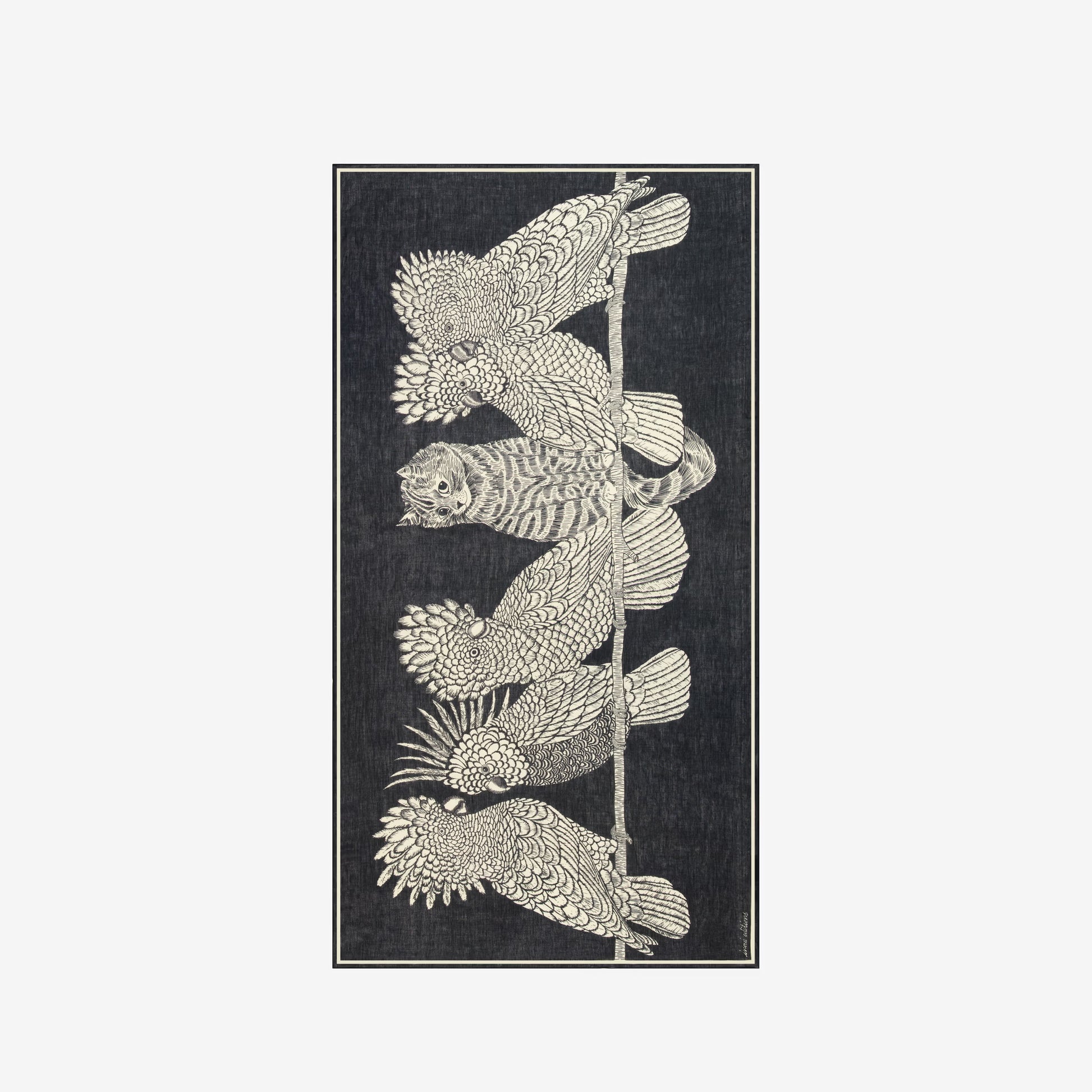 Inoui Editions Scarf 100 Caracat Black-Inoui Editions-Thistle Hill
