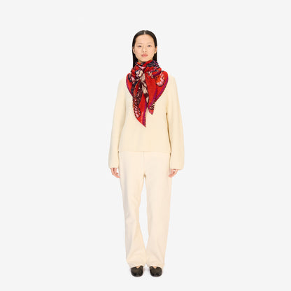 Inoui Editions 130 Papillons Red Scarf-Inoui Editions-Thistle Hill