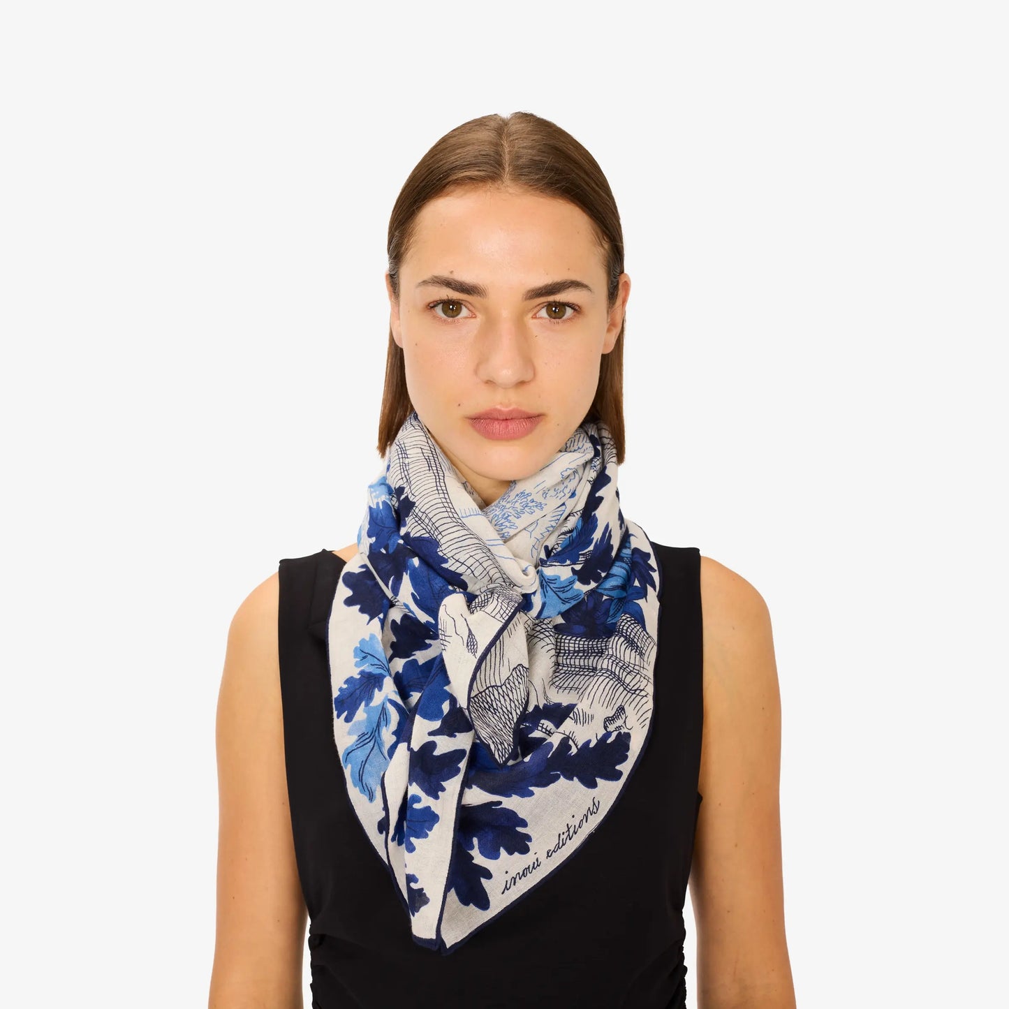 Inoui Editions Scarf 100 Amboise Blue-Inoui Editions-Thistle Hill