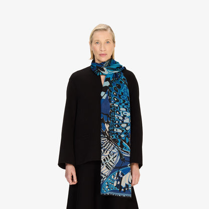 Inoui Editions Scarf 70 Papillons Blue-Inoui Editions-Thistle Hill
