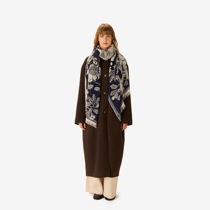 Inoui Editions Scarf 100 Archimede Navy Scarf-Inoui Editions-Thistle Hill