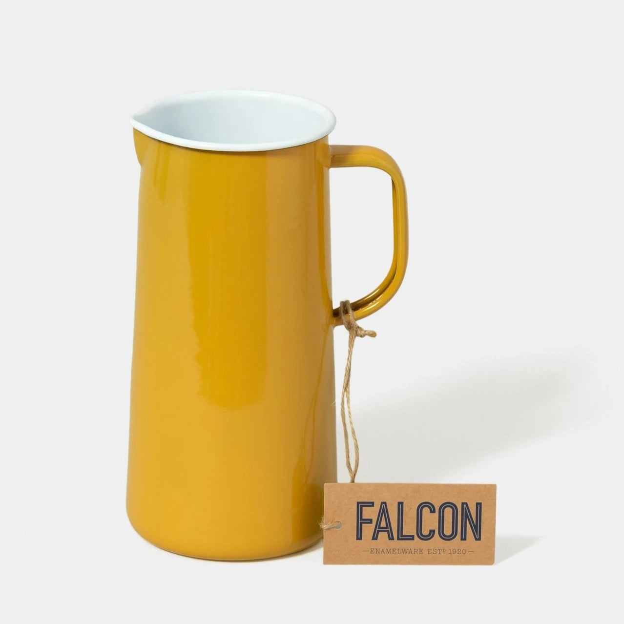 Falcon Enamelware 3 Pint Pitcher Mustard Yellow-Falcon Enamelware-Thistle Hill