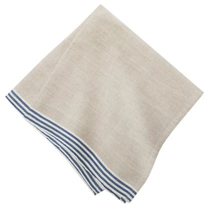 Alsace Natural & Blue Napkins Set of 4-Thistle Hill-Thistle Hill