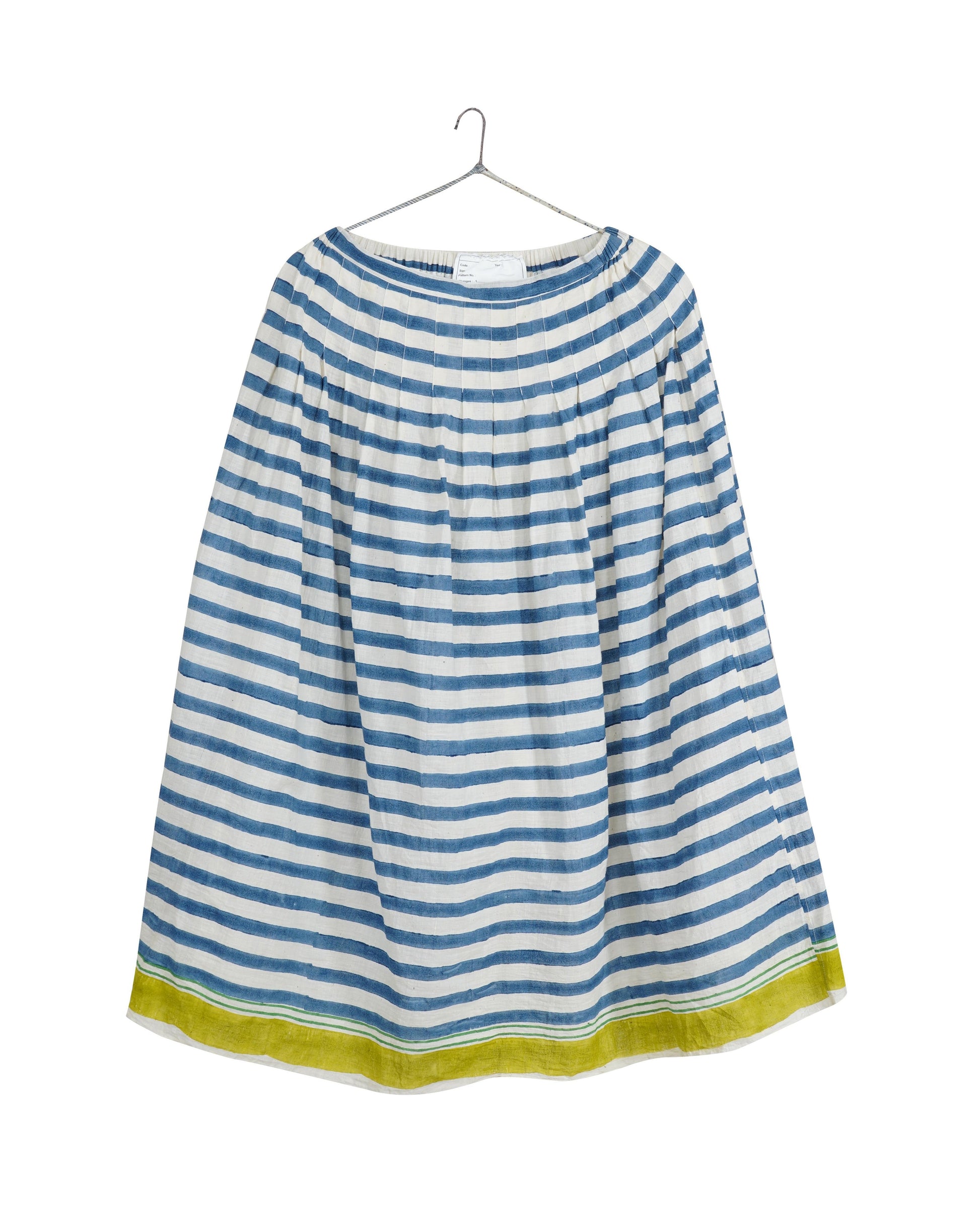 Injiri Striped Cotton Skirt-Injiri-Thistle Hill