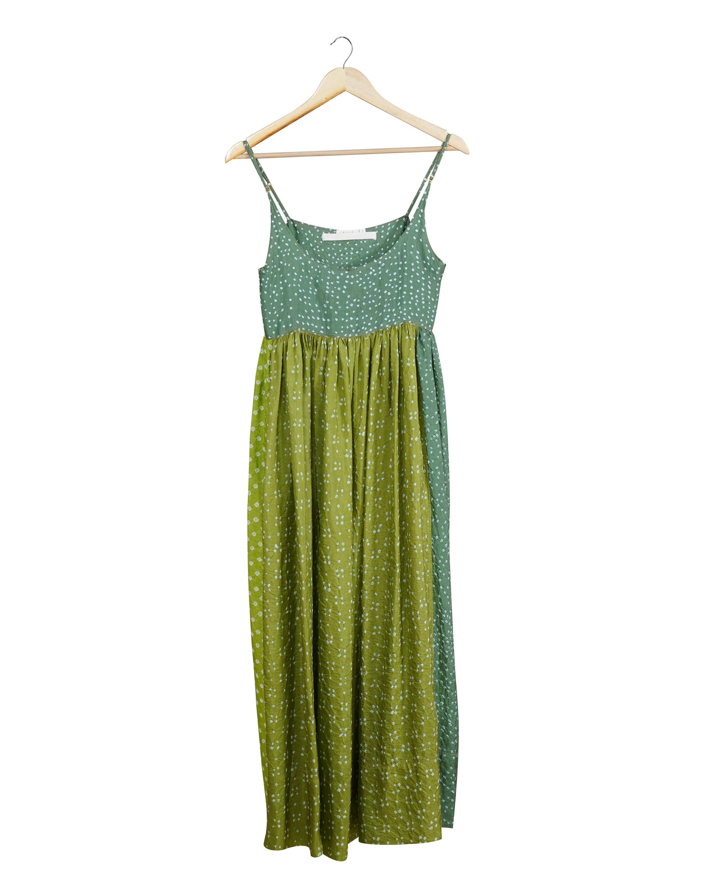 Injiri Emerald Silk Slip Dress-Injiri-Thistle Hill