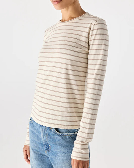 AMO Drew Long Sleeve Tee Natural/Haze-AMO-Thistle Hill
