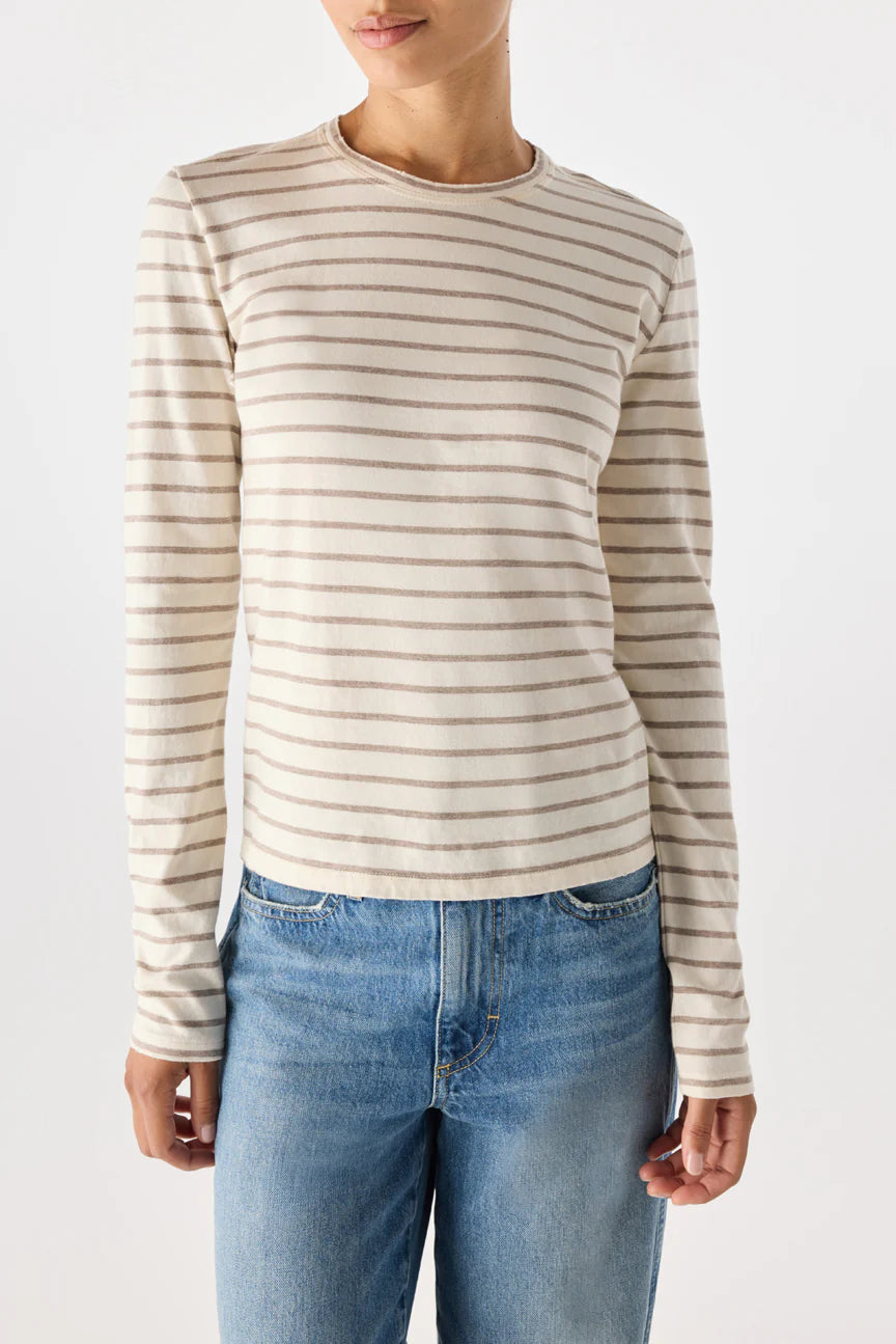 AMO Drew Long Sleeve Tee Natural/Haze-AMO-Thistle Hill