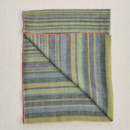 Maku Keya Green Stripe Scarf-Maku-Thistle Hill