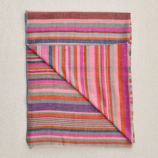 Maku Hana Pink Stripe Scarf-Maku-Thistle Hill